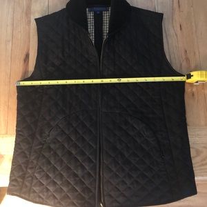 Black quiltad vest by J McLaughlin